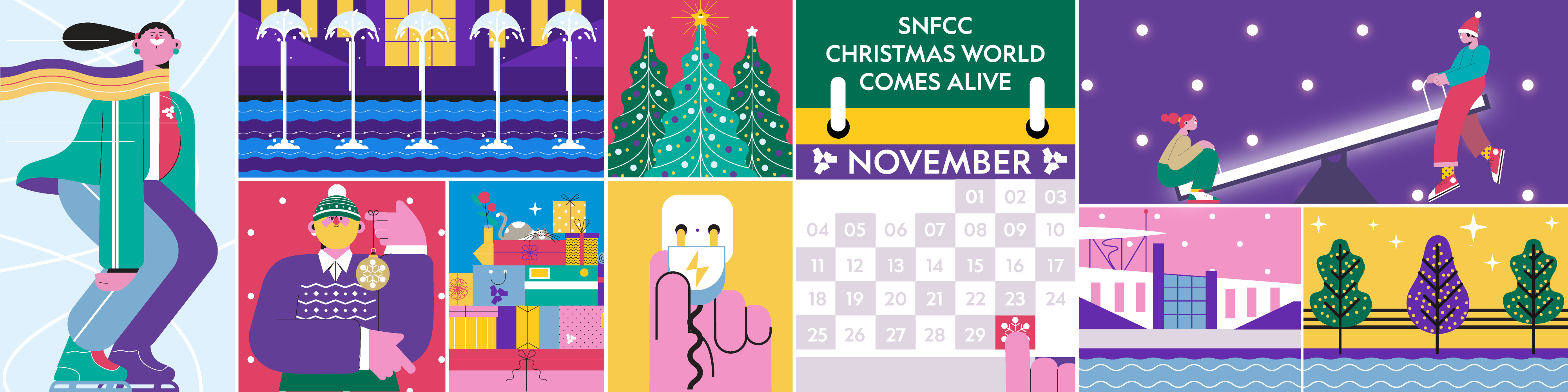 Snfcc Map 30 November: The festive lights are on - SNFCC